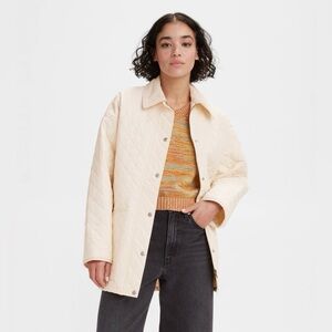 NWT Levi's Women's MILLIE QUILTED SHIRT JACKET Size M MSRP $148